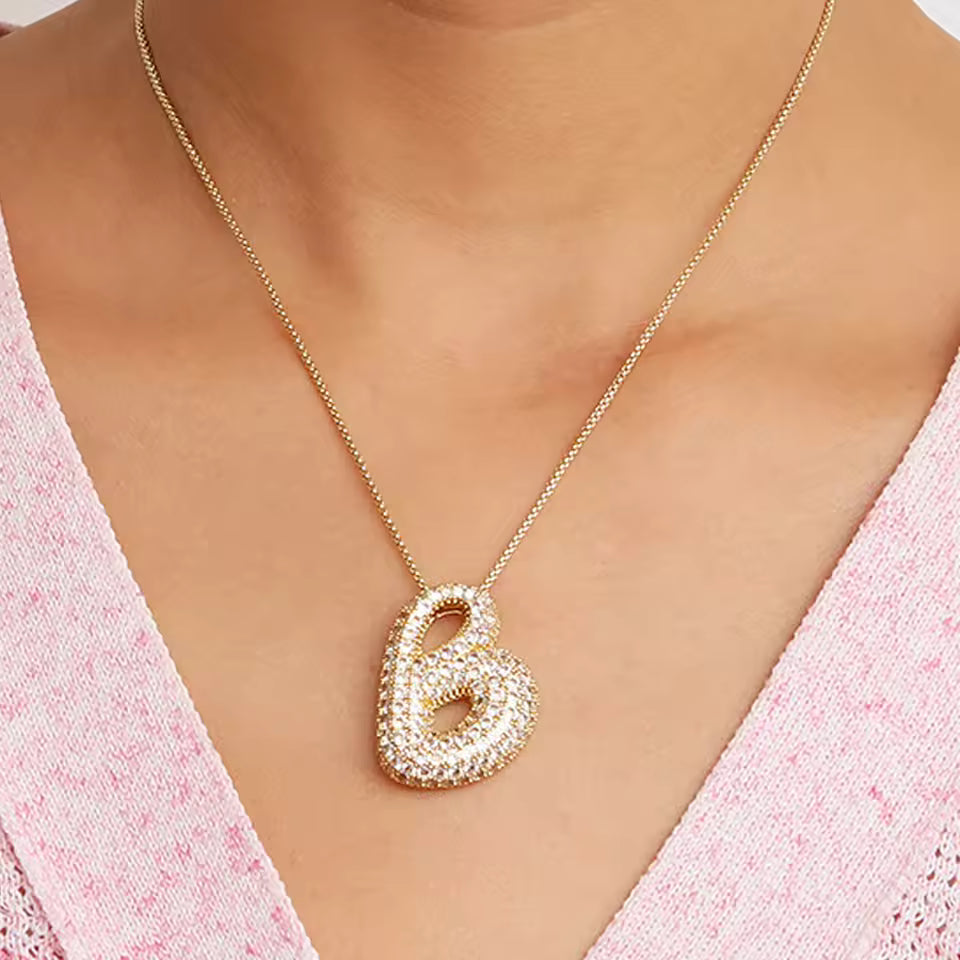 Colgante Bubble Shine™ – Iniciales con Circonitas