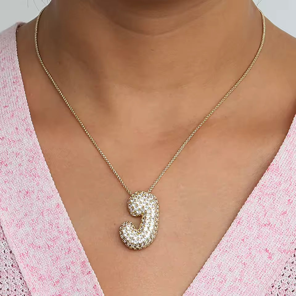 Colgante Bubble Shine™ – Iniciales con Circonitas