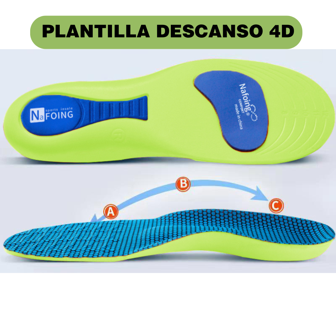 Plantillas de descanso 4D ergonómicas