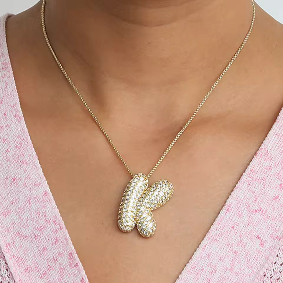 Colgante Bubble Shine™ – Iniciales con Circonitas