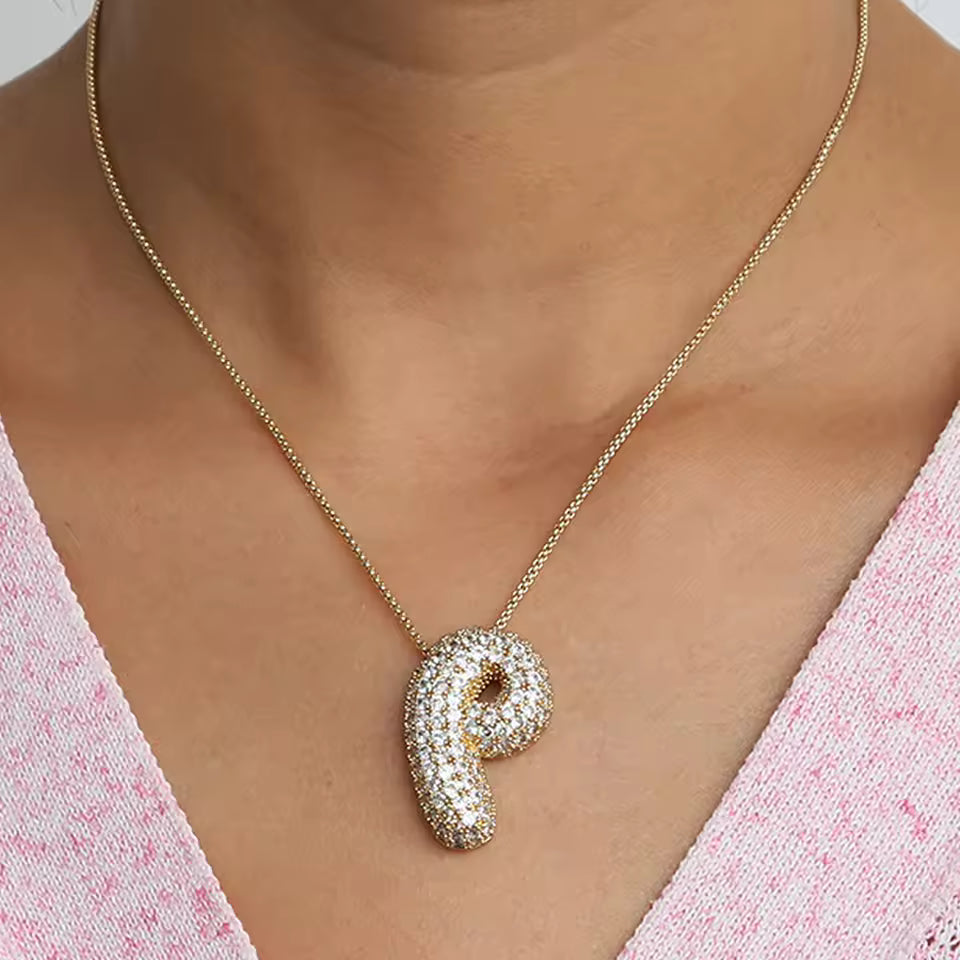 Colgante Bubble Shine™ – Iniciales con Circonitas