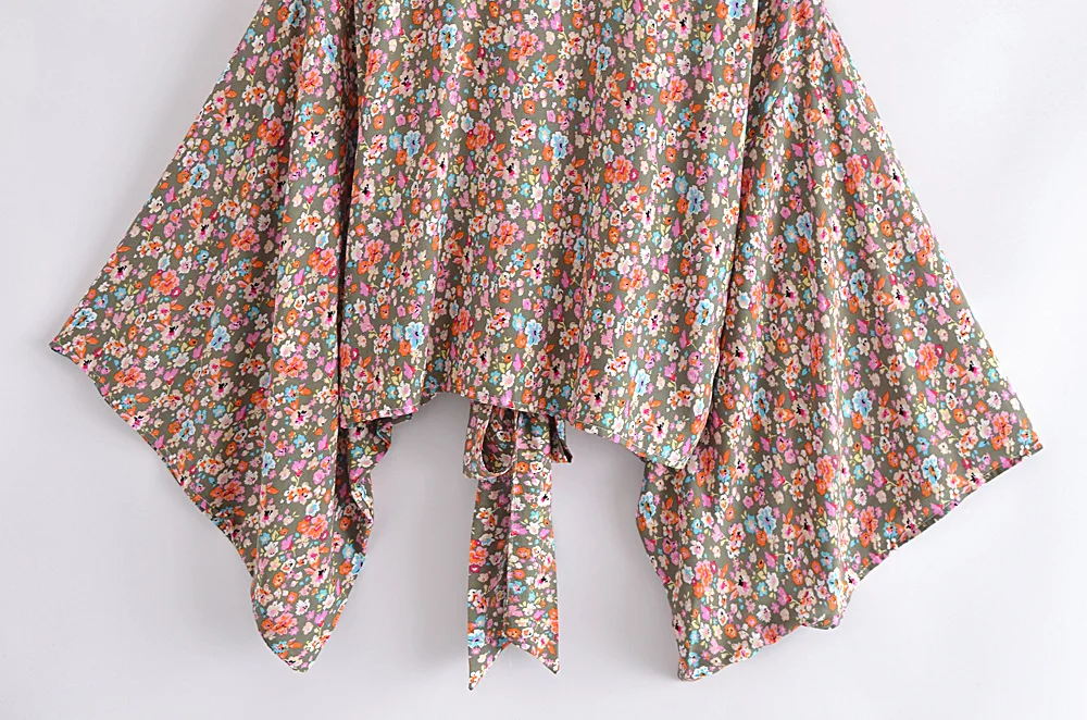 Kimono corto boho estampado Fabia