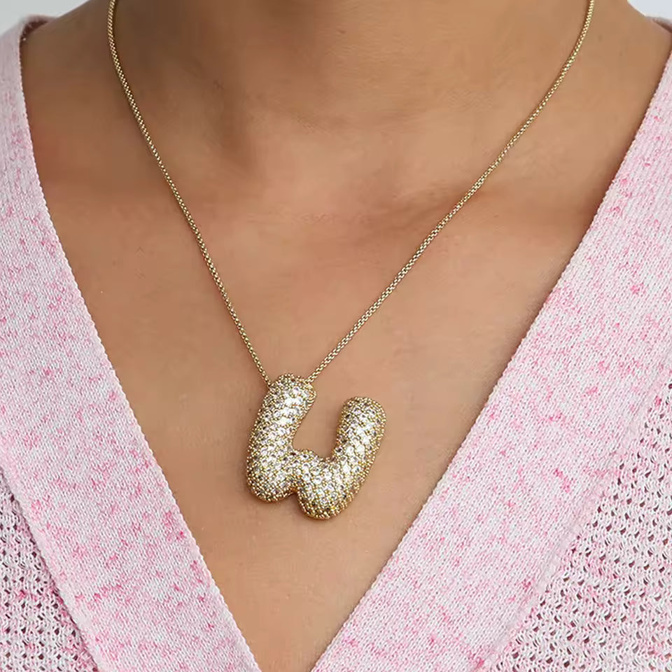 Colgante Bubble Shine™ – Iniciales con Circonitas