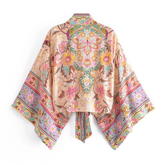 Kimono corto boho floral Sammy