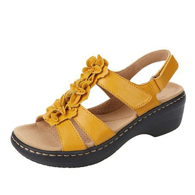 Sandalias ortopédicas de cuero con plantilla de confort