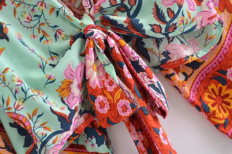 Kimono corto boho floral Anne