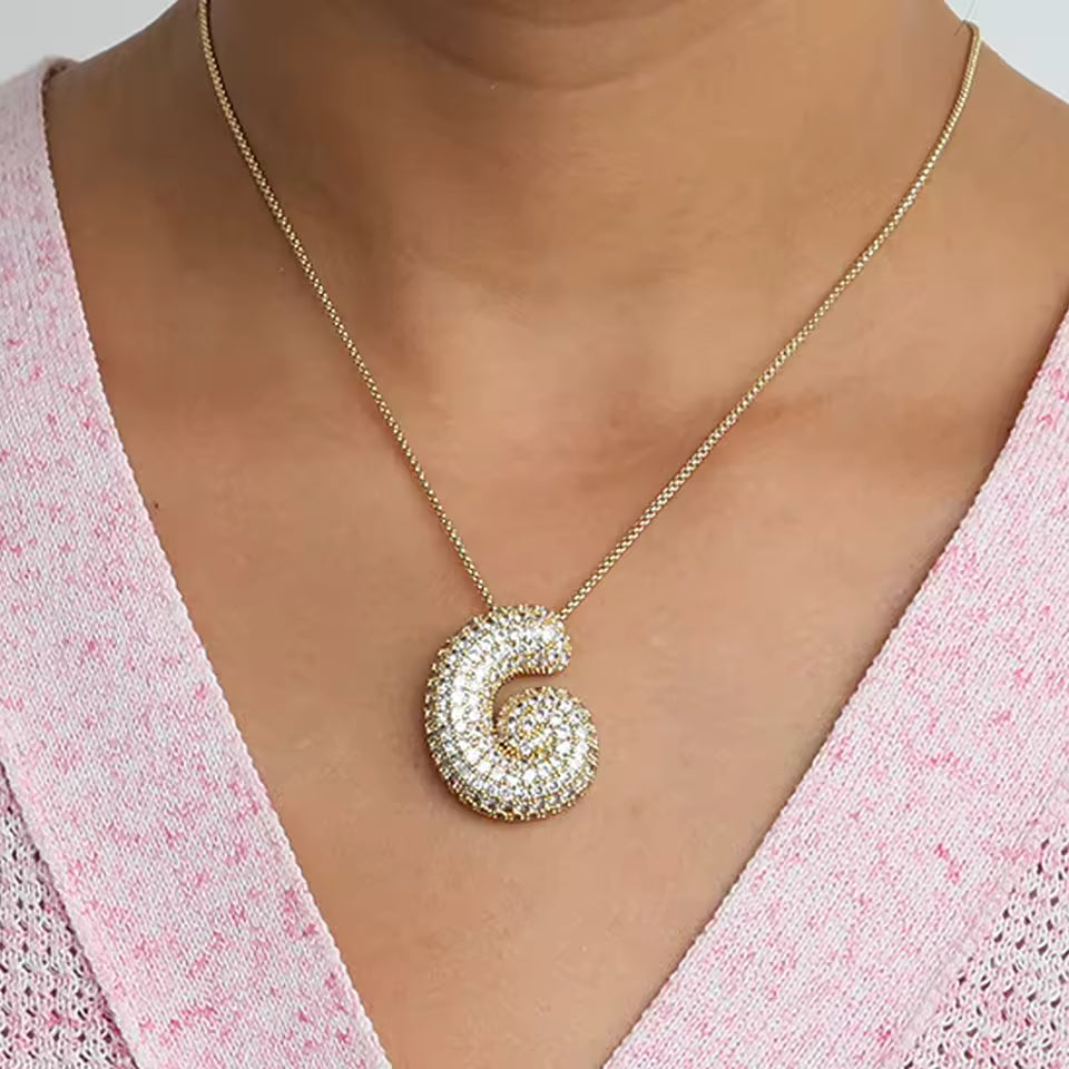 Colgante Bubble Shine™ – Iniciales con Circonitas