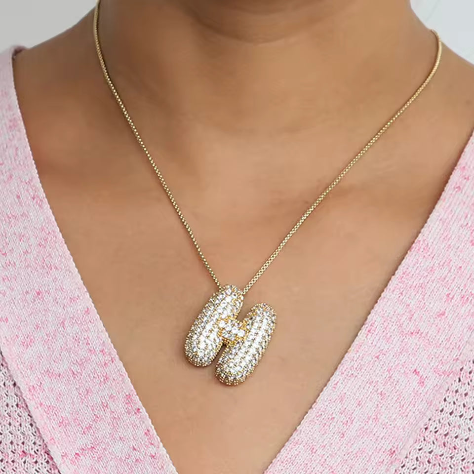 Colgante Bubble Shine™ – Iniciales con Circonitas
