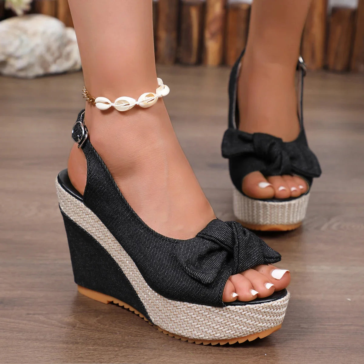 Sandalias de cuña Zoe