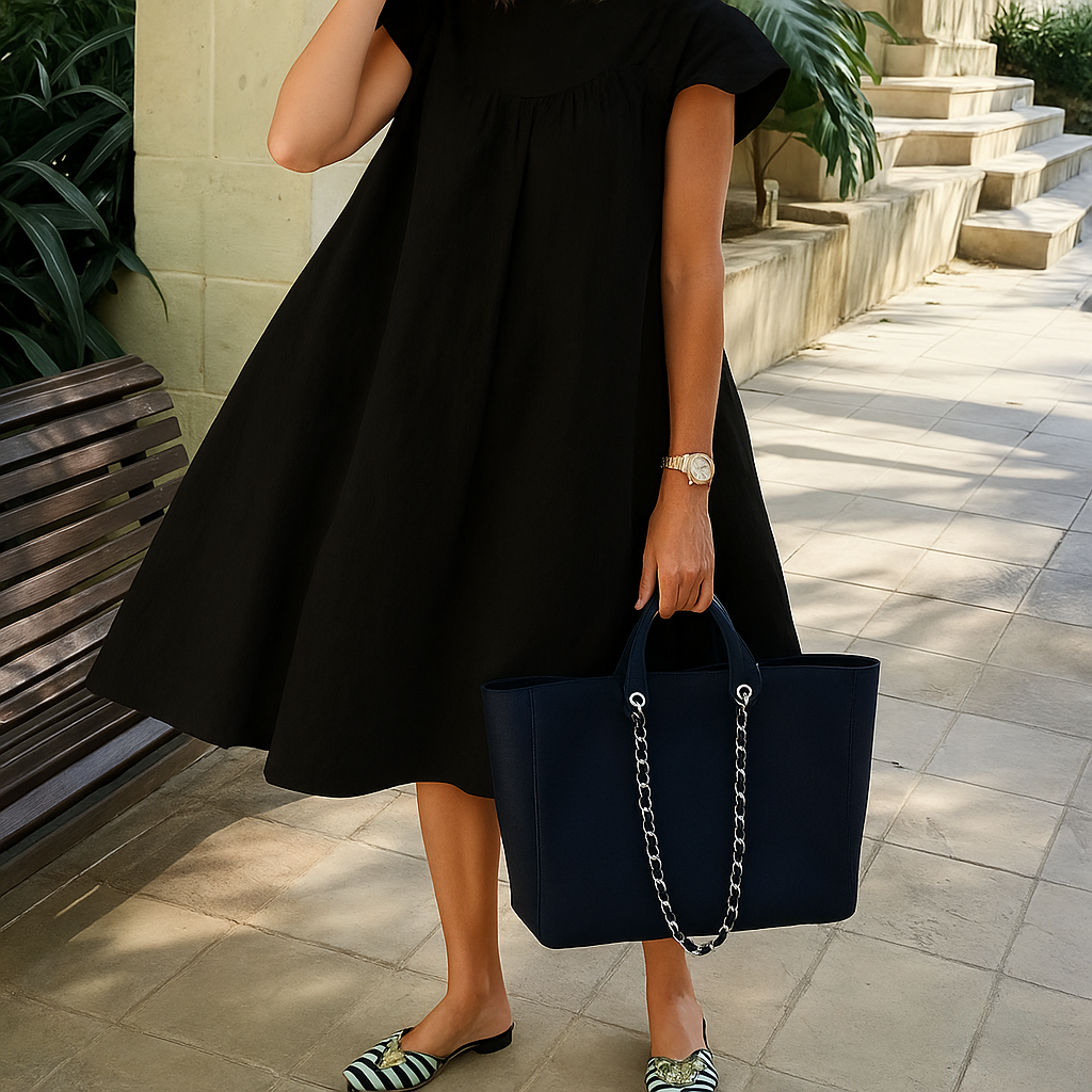 Vestido Fresco de Verano con Volantes