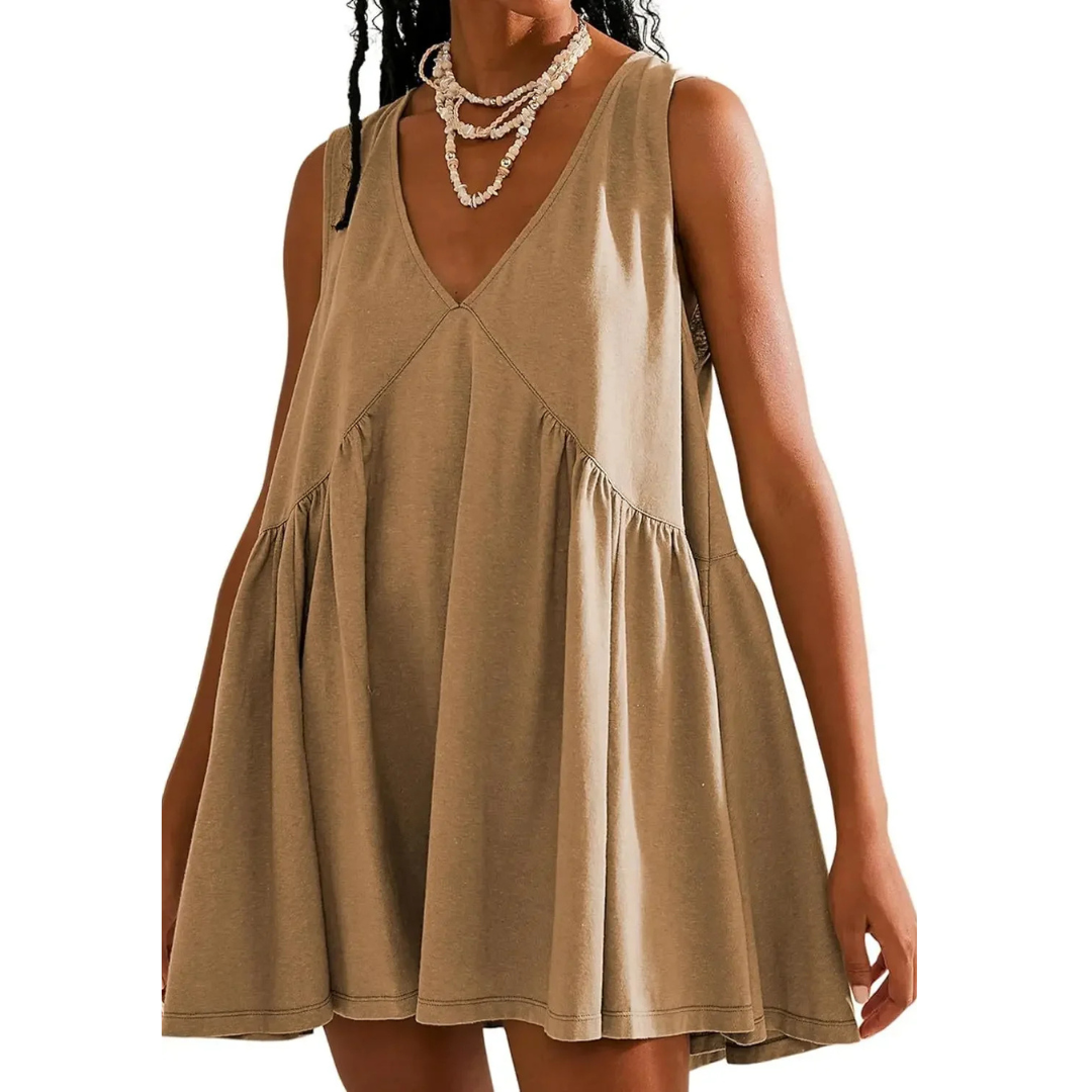 Vestido de verano oversize con bolsillos laterales – Hasta la talla 3XL