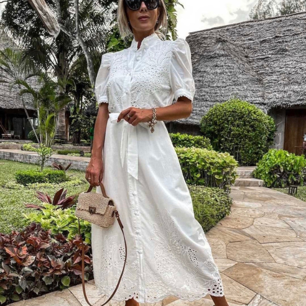 Vestido largo camisero Fama