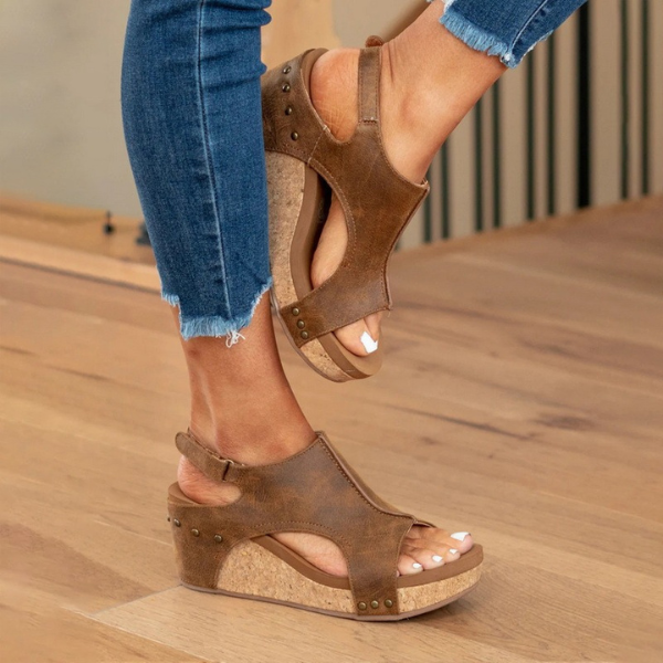 Sandalias de cuña Mónaco