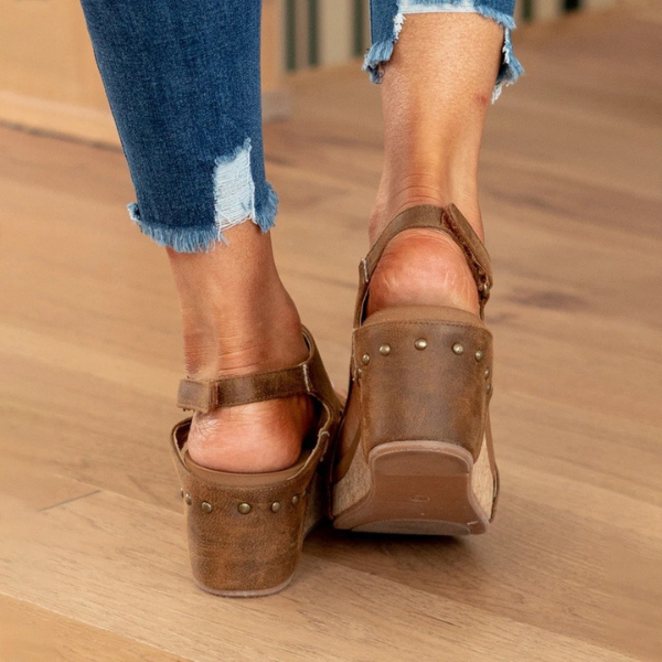 Sandalias de cuña Mónaco