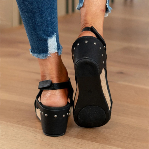 Sandalias de cuña Mónaco