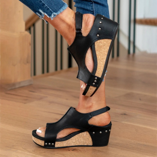 Sandalias de cuña Mónaco