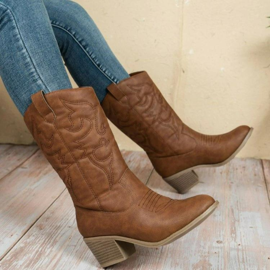 Botas Cowboy Clásicas Marrones – Comodidad con Estilo Western