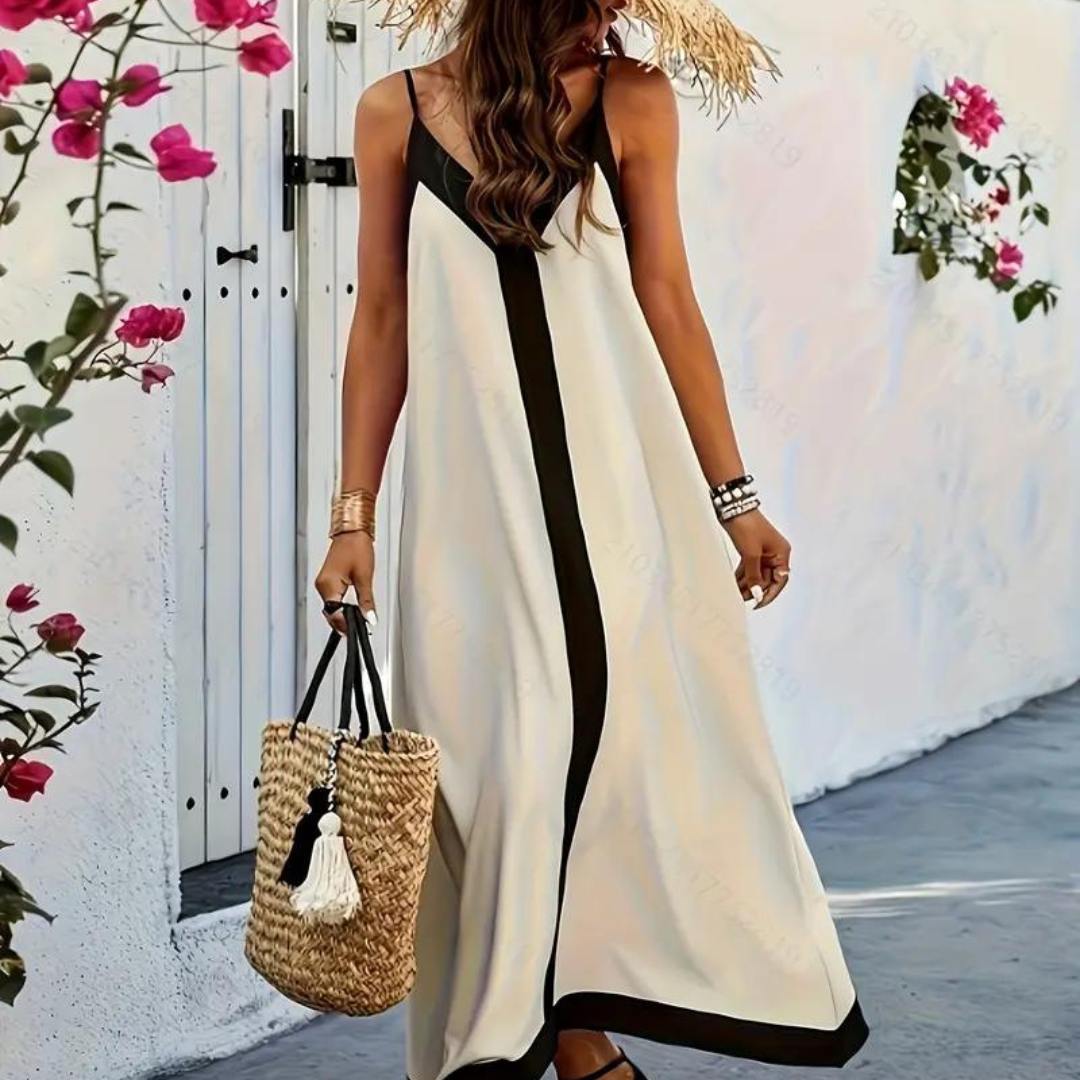Daniela zweifarbiges lockeres Kleid