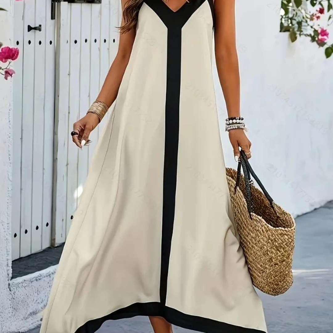 Daniela zweifarbiges lockeres Kleid