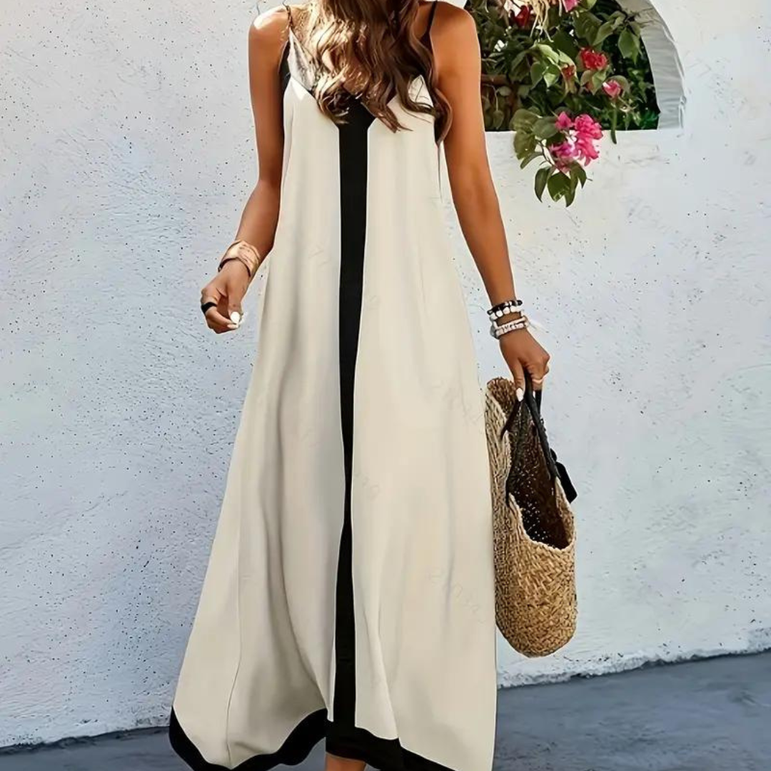 Daniela zweifarbiges lockeres Kleid