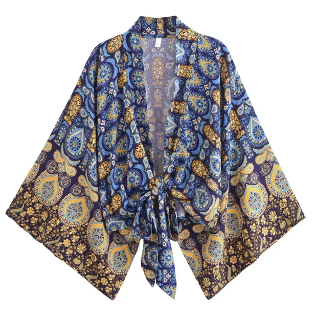 Kimono corto boho fiesta Daría