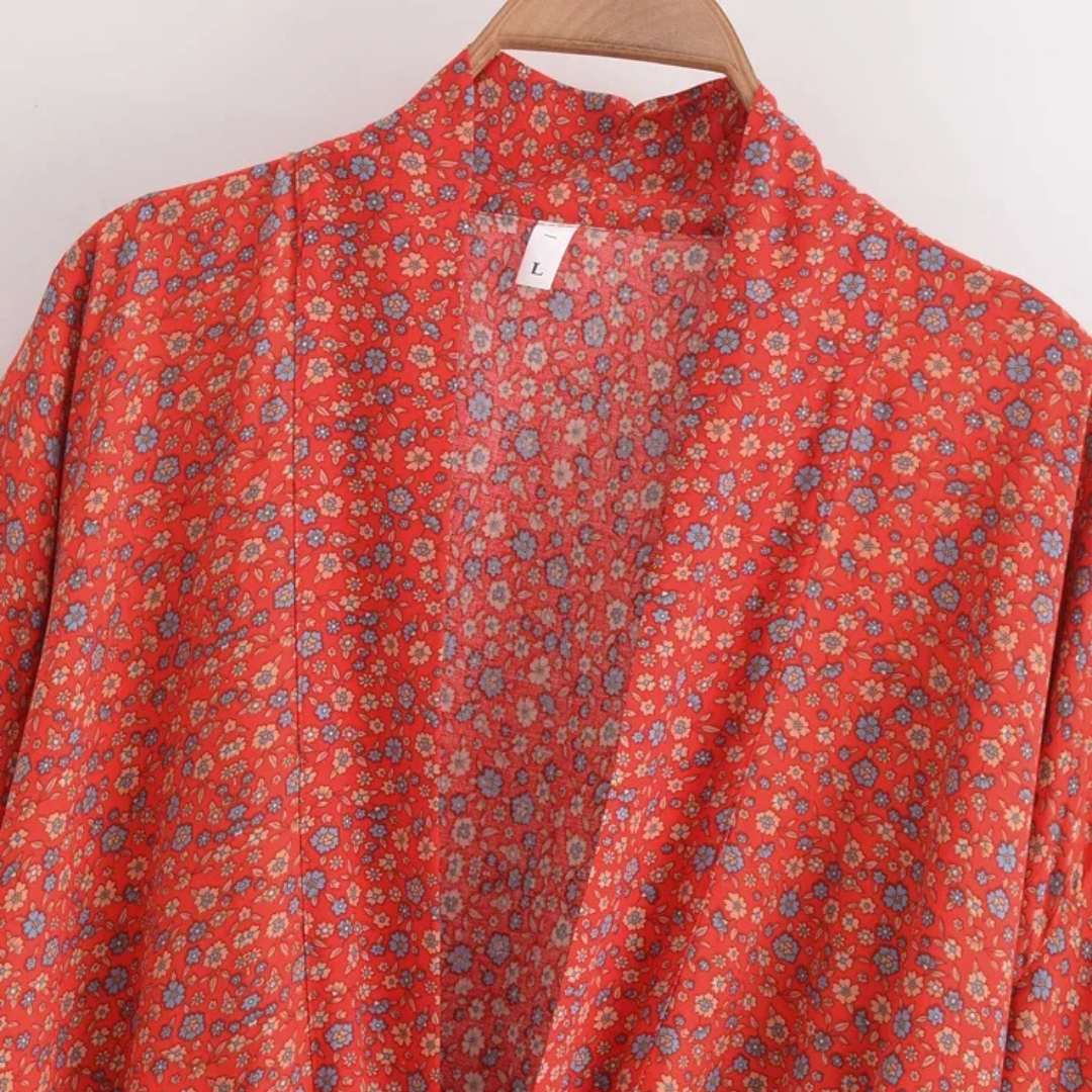 Kimono corto boho estampado Amanecer