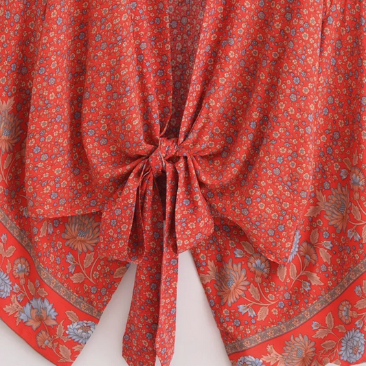 Kimono corto boho estampado Amanecer