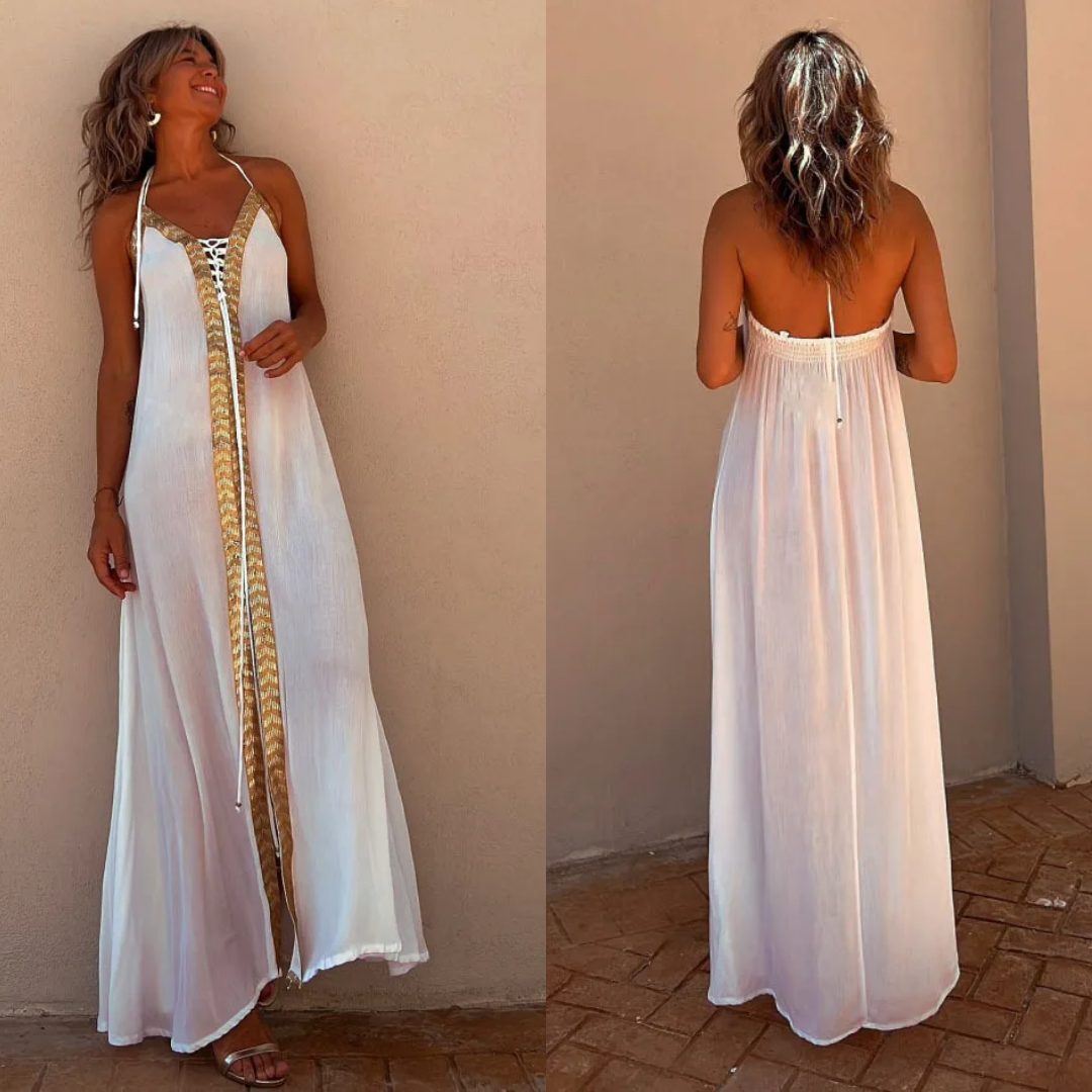 Vestido Oasis Gold – con Detalle Dorado