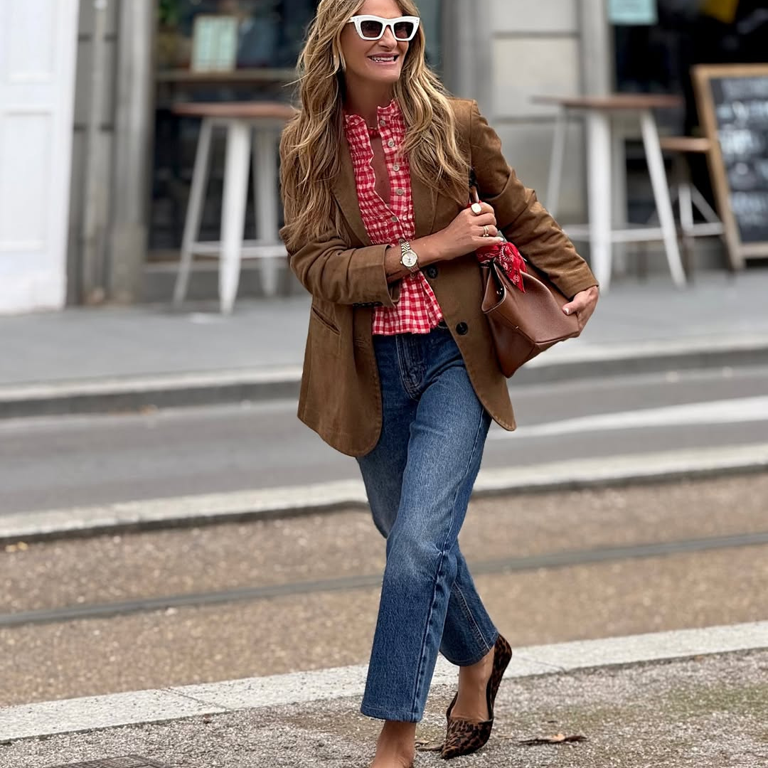 Camisa Vichy Roja – Estilo Fresco y Atemporal