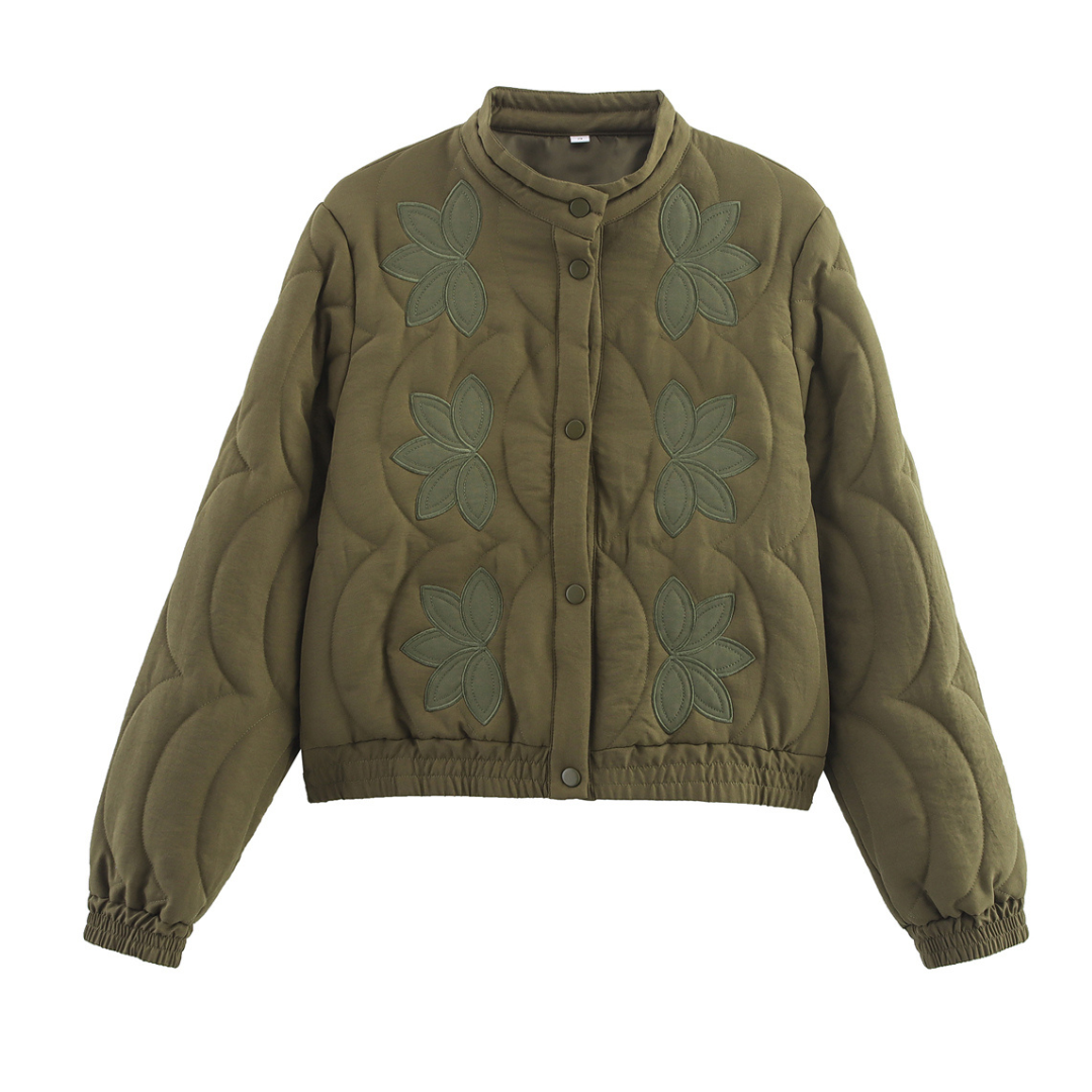 Chaqueta Bomber Acolchada Azul – Estilo y Confort Diario