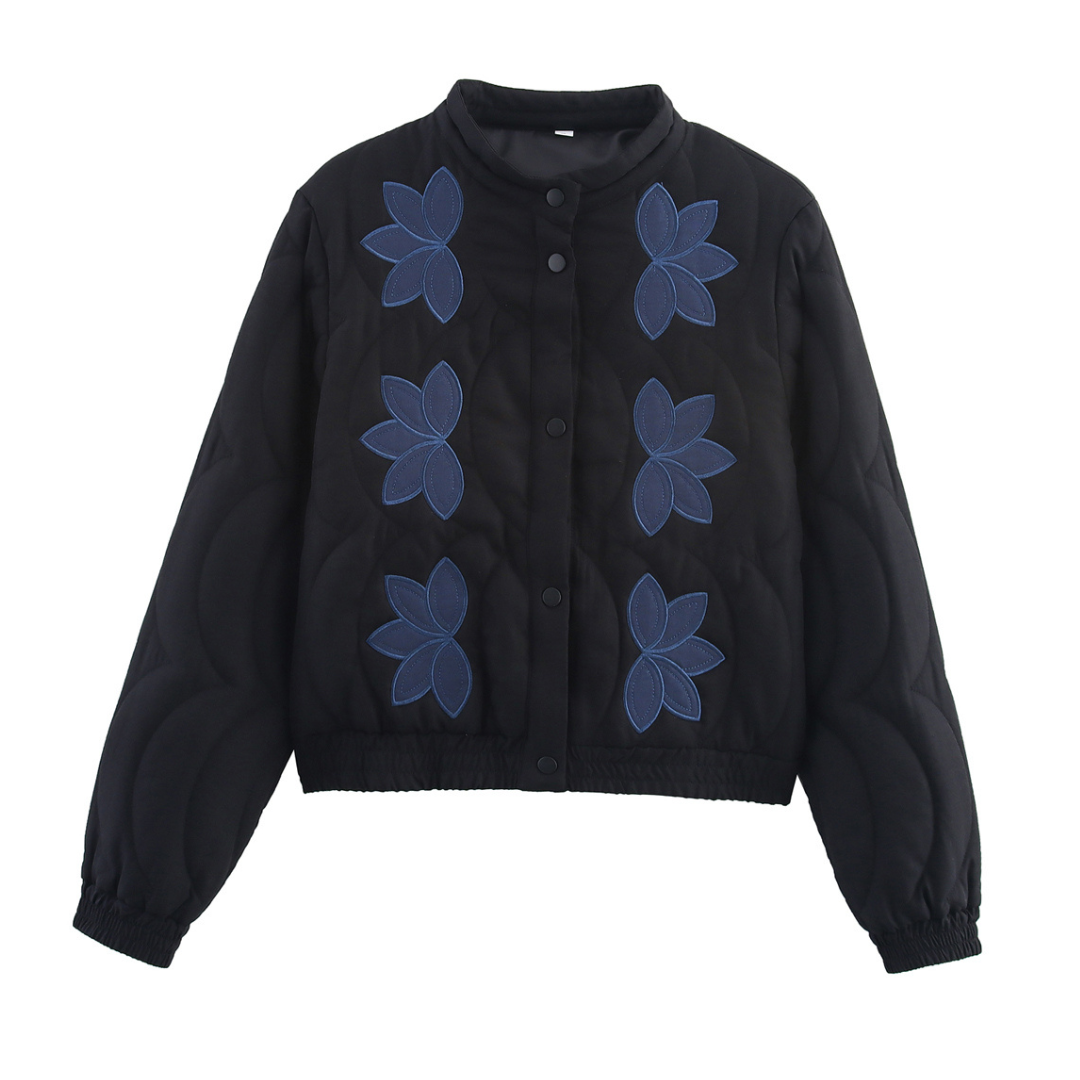 Chaqueta Bomber Acolchada Azul – Estilo y Confort Diario