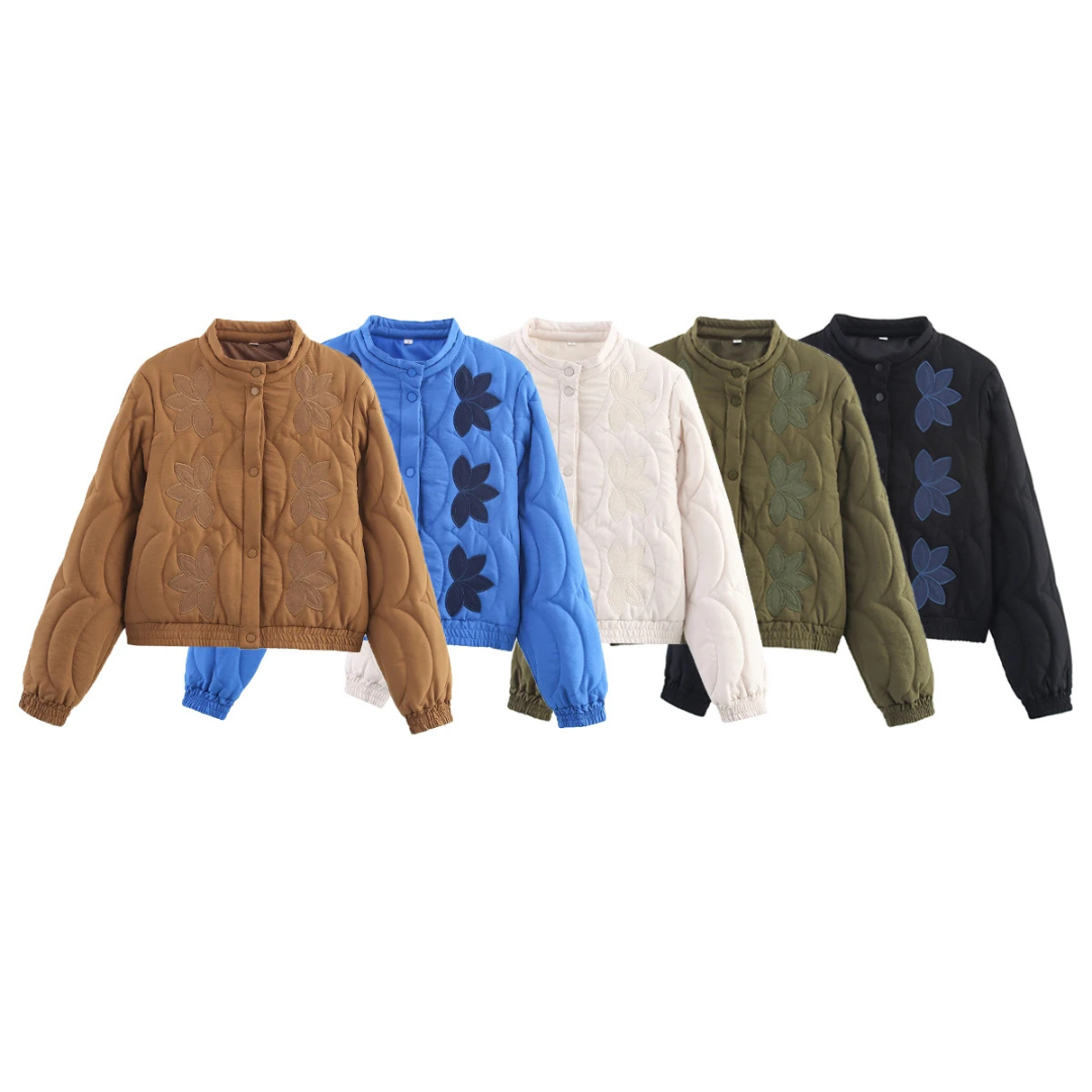 Chaqueta Bomber Acolchada Azul – Estilo y Confort Diario