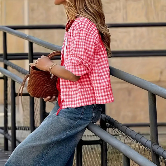 Chaqueta bomer Vichy Red Check