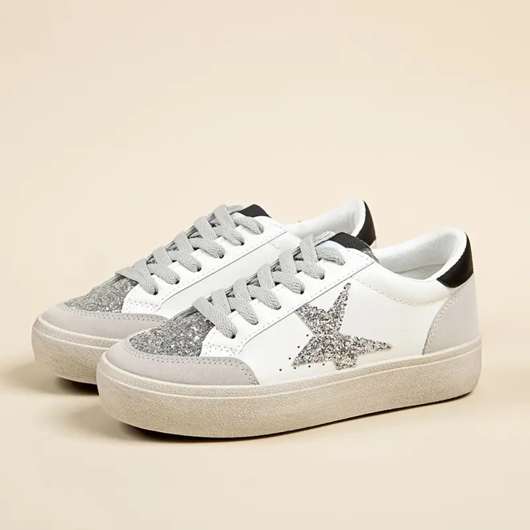 ⭐ Zapatillas plataforma Urban Glitter Star – Brillo y Estilo Casual