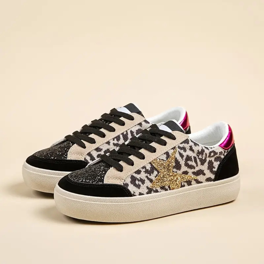 ⭐ Zapatillas plataforma Urban Glitter Star – Brillo y Estilo Casual