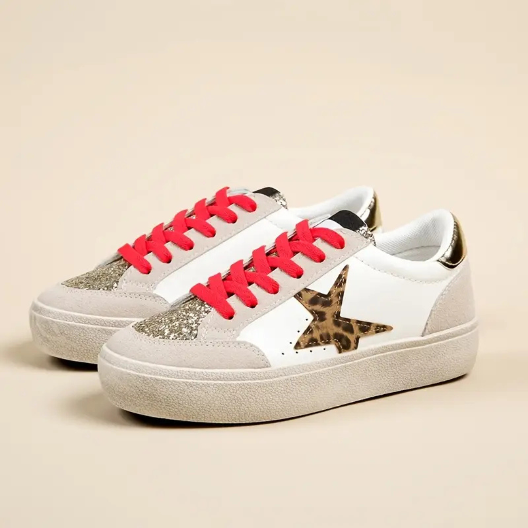 ⭐ Zapatillas plataforma Urban Glitter Star – Brillo y Estilo Casual