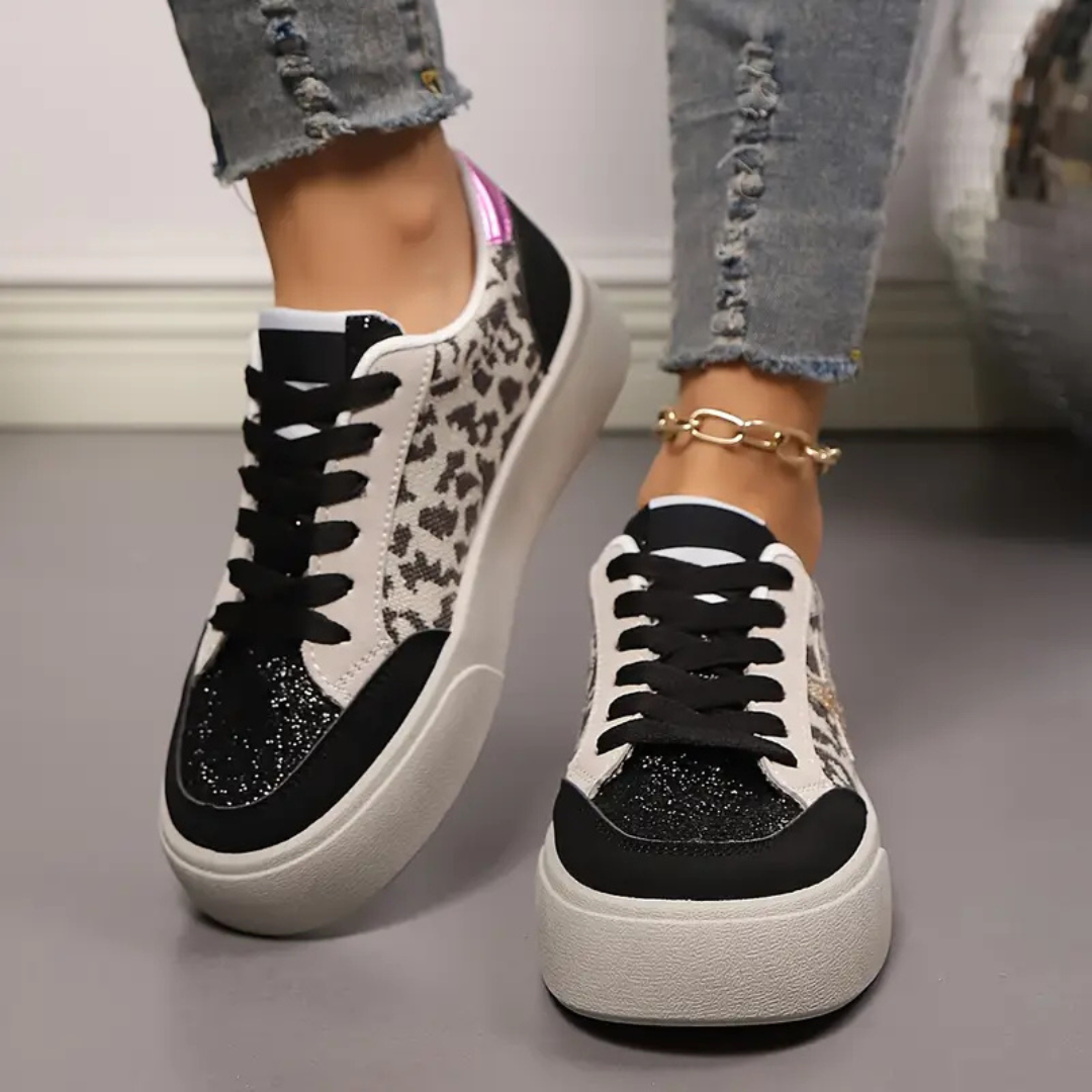 ⭐ Zapatillas plataforma Urban Glitter Star – Brillo y Estilo Casual