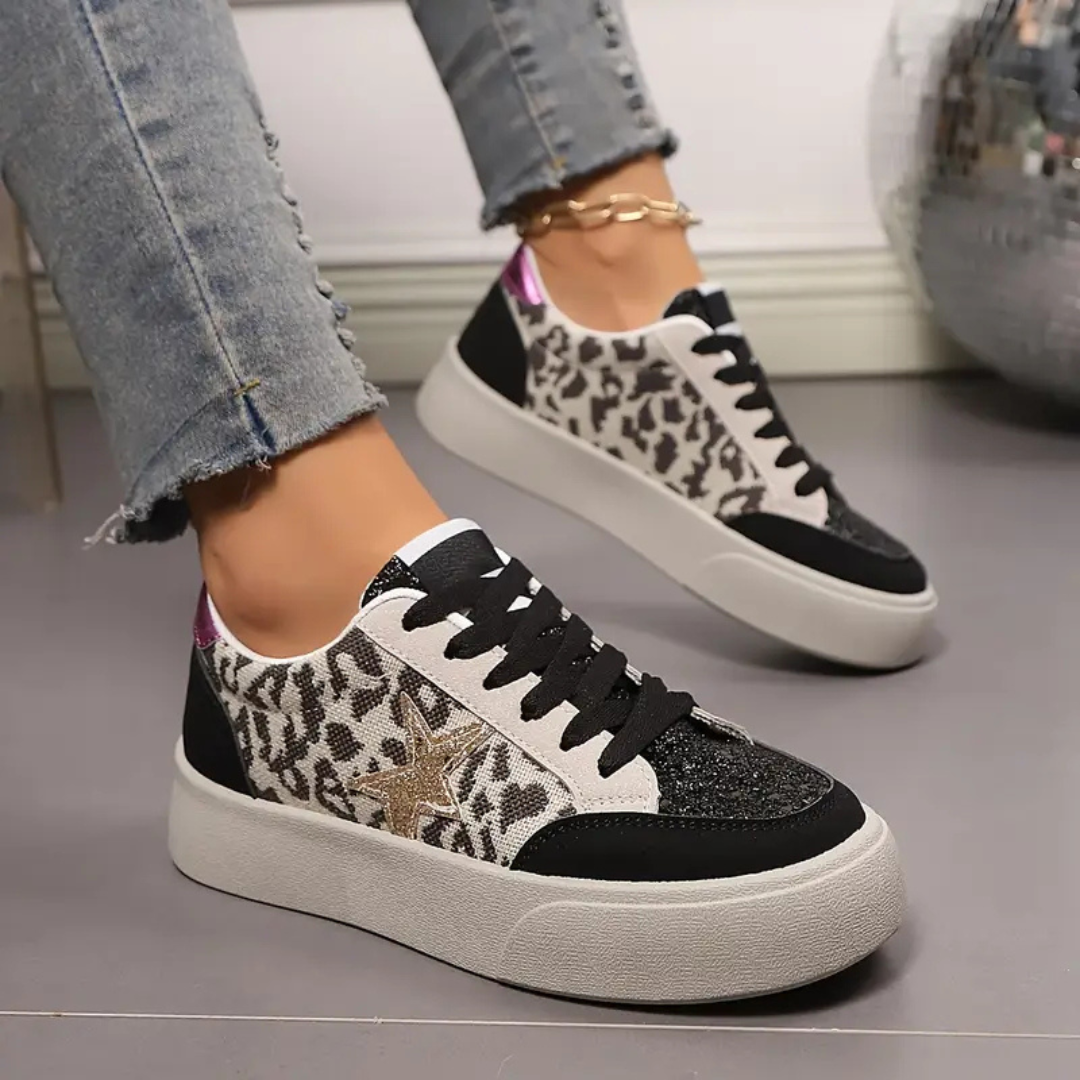 ⭐ Zapatillas plataforma Urban Glitter Star – Brillo y Estilo Casual
