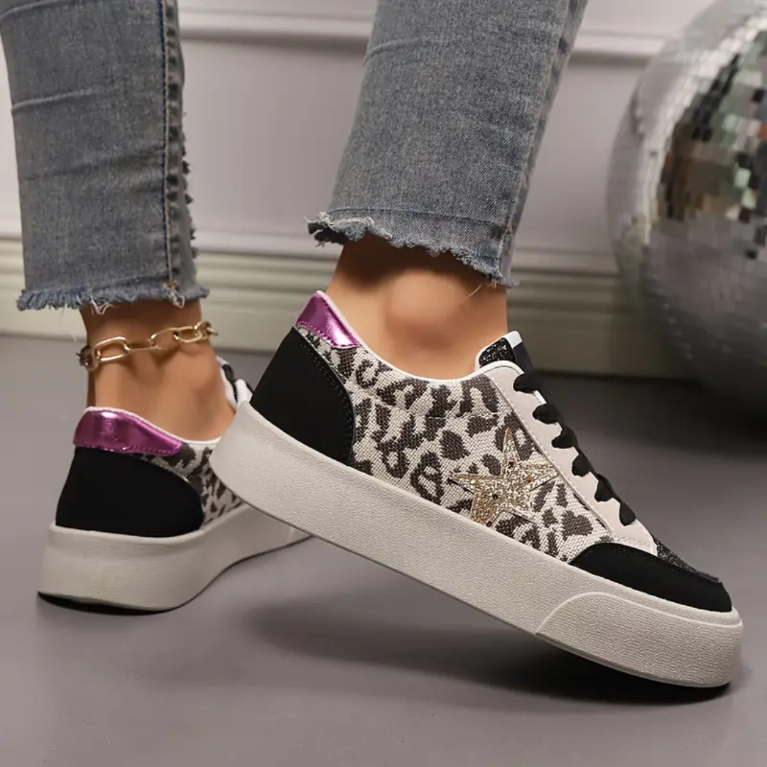 ⭐ Zapatillas plataforma Urban Glitter Star – Brillo y Estilo Casual