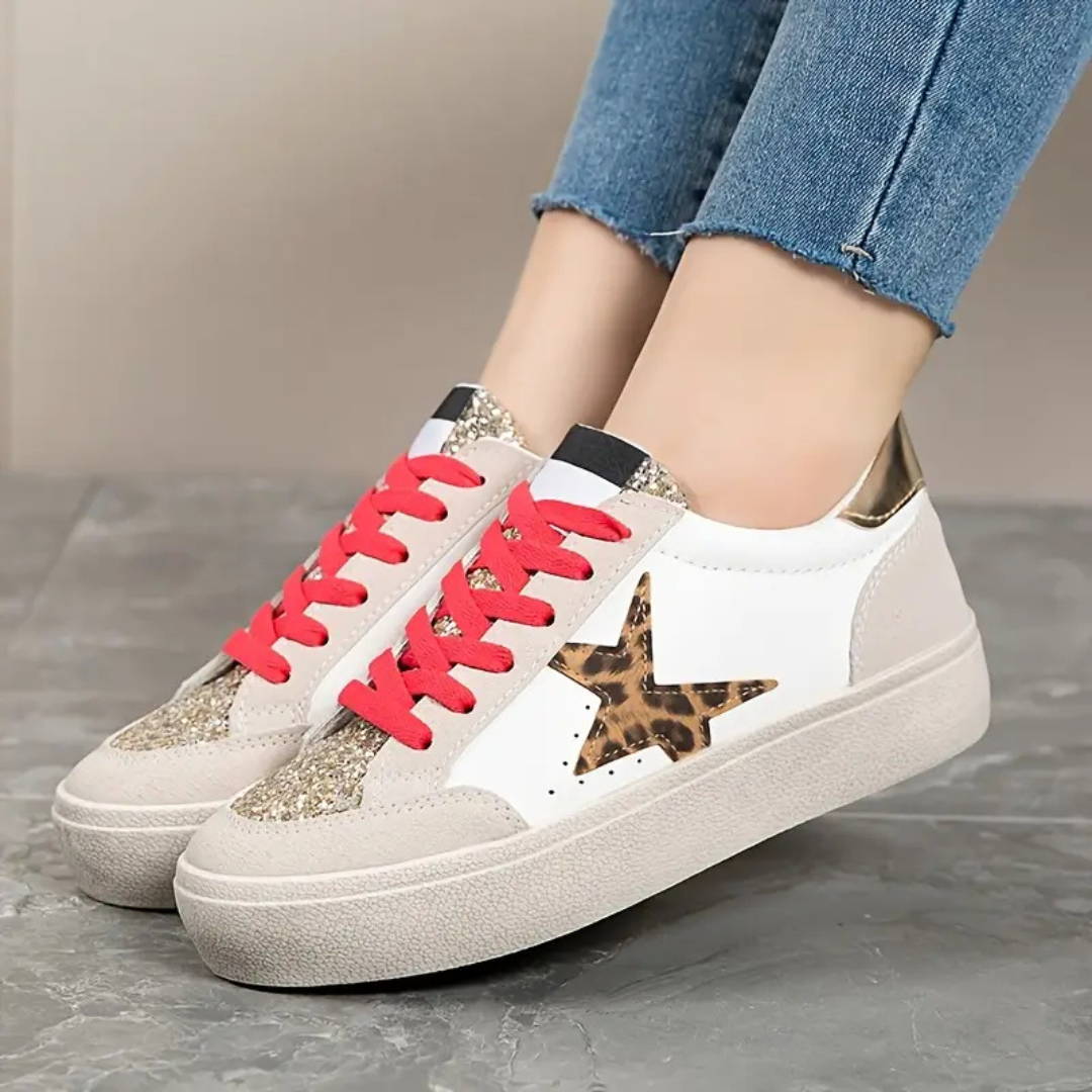 ⭐ Zapatillas plataforma Urban Glitter Star – Brillo y Estilo Casual