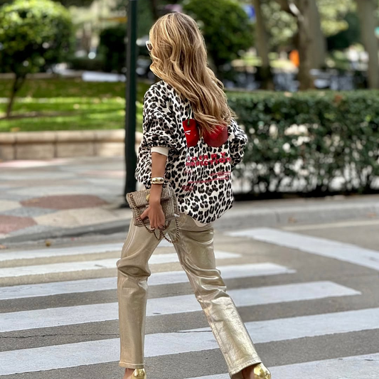 🍒 Jersey Animal Print Cherry Edition