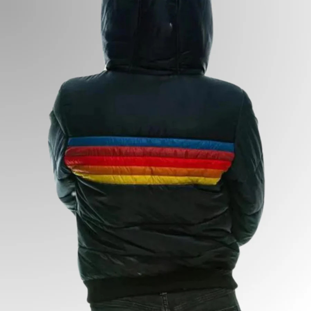 Chaqueta Acolchada Retro Rainbow