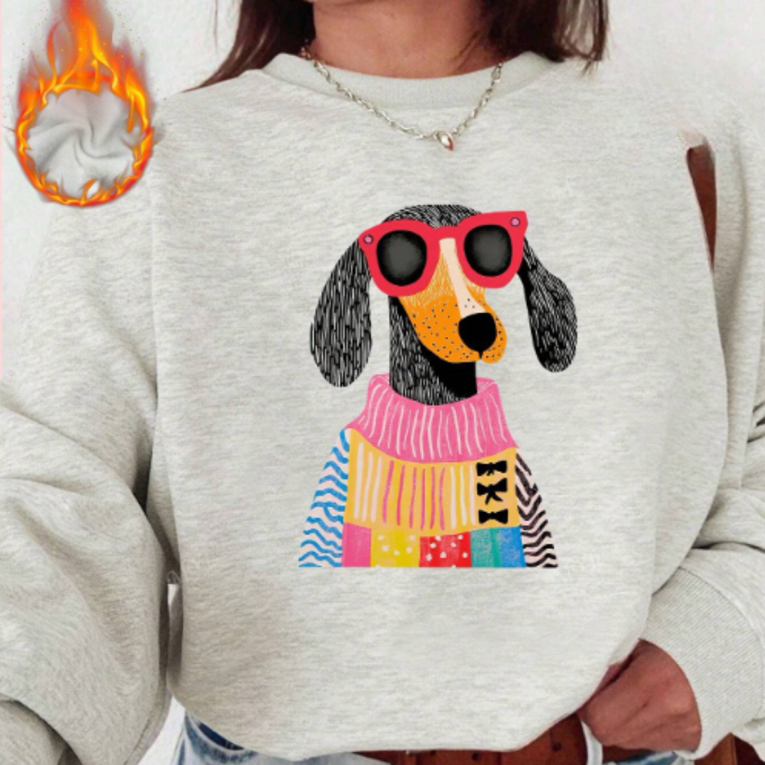 Sudadera Polar Dog Art™ – Estilo Urbano con Calidez Extra