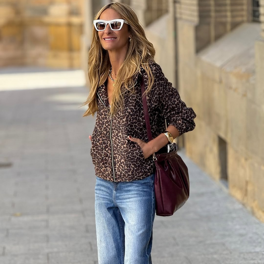 Chaqueta Bomber Animal Print – Estilo Urbano con Toque Salvaje