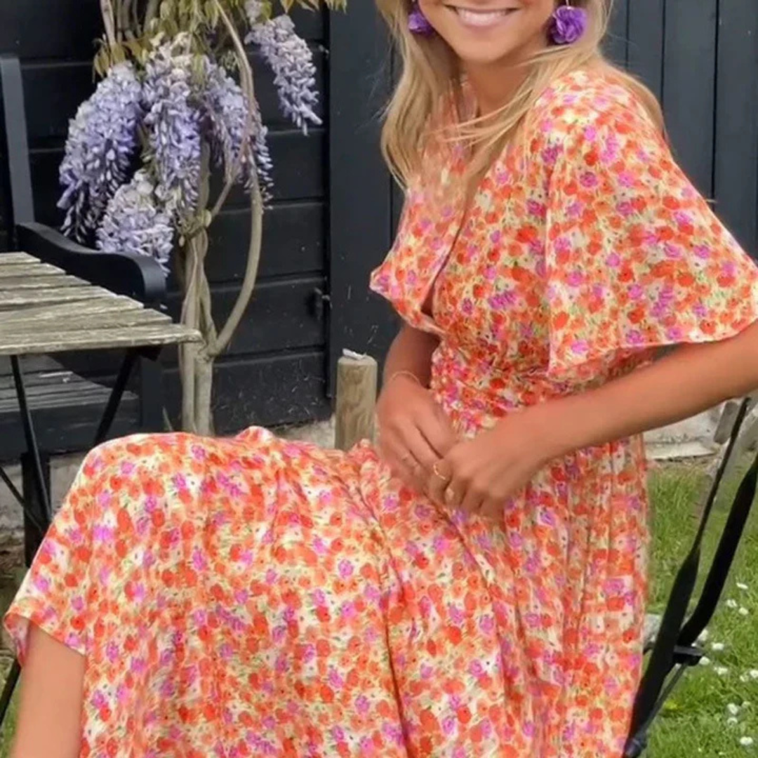 Vestido Mallorca – Clásico con escote en V y caída fluida