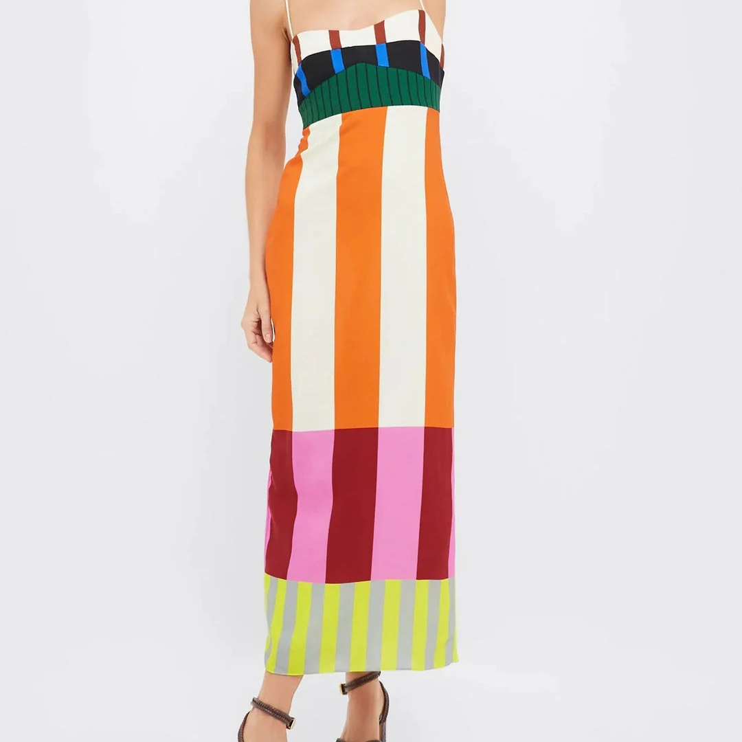 Laia- Vestido Largo Multicolor
