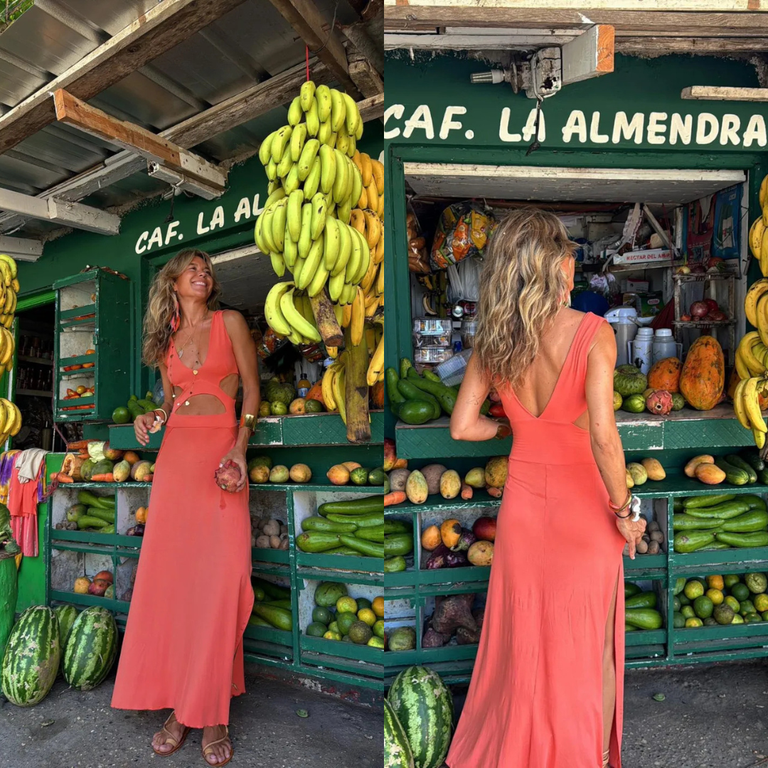 Vestido Sienna – Corte Fluido con Cintura Ajustable y Doble Estilo