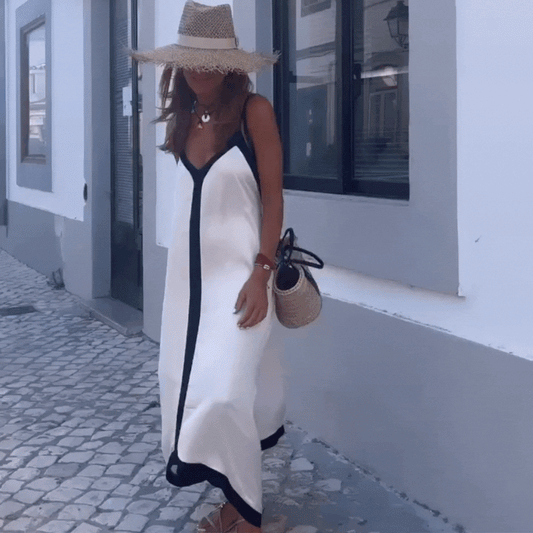 Vestido "Capri" – Elegancia Minimal con Contraste