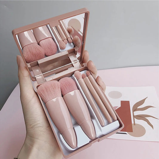 Mini Set de Brochas Pro con Estuche y Espejo