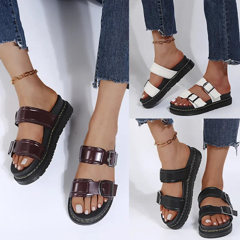 Dara – Sandalias chunky con doble hebilla y suela deportiva